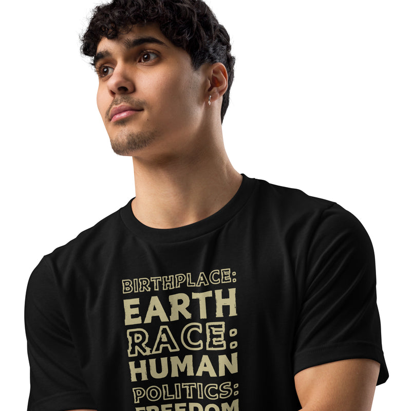 Birthplace - Earth Men's T-Shirt