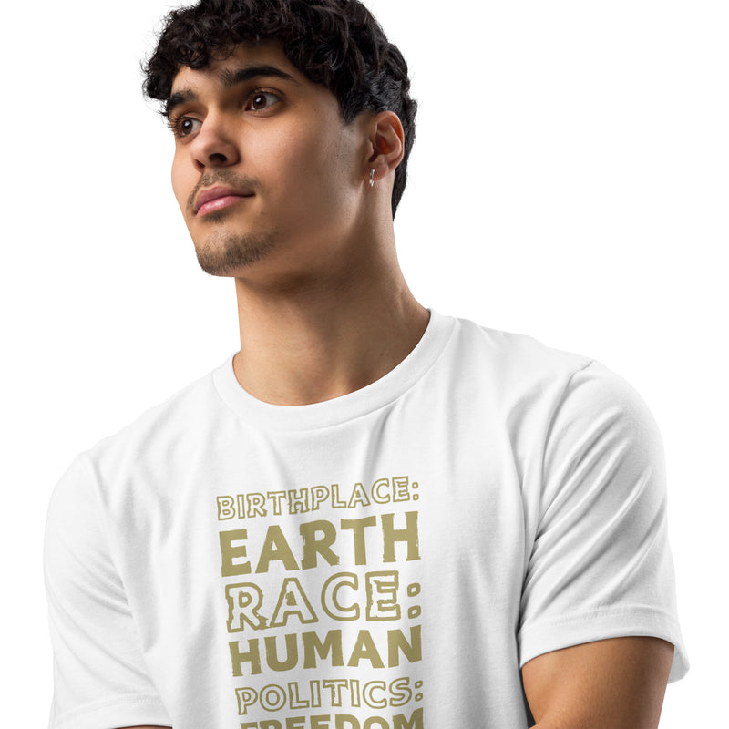 Birthplace - Earth Men's T-Shirt