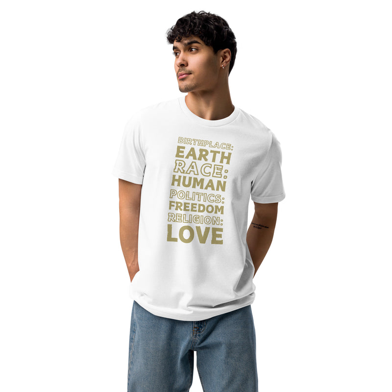 Birthplace - Earth Men's T-Shirt