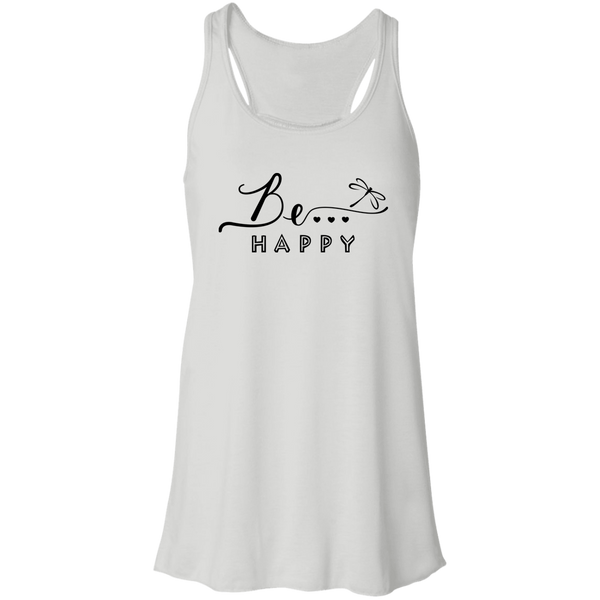 Be... Happy Racerback Tank