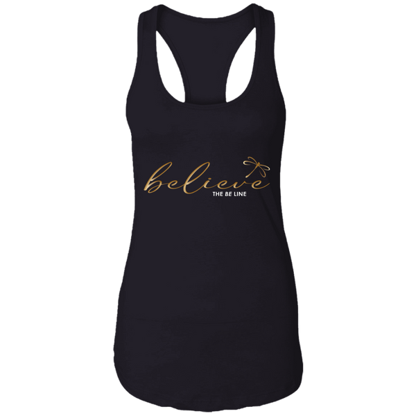 Believe Black Tank Top