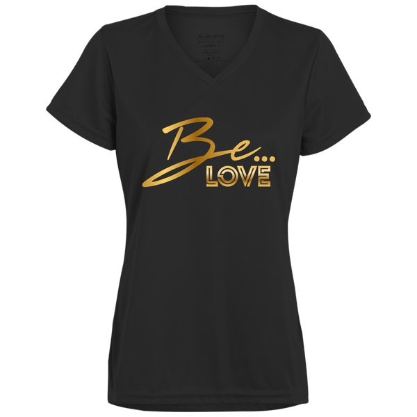 Be... Love Black V-Neck Tee