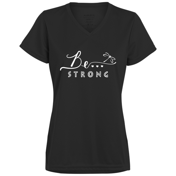 Be... Strong Ladies V-Neck Tee